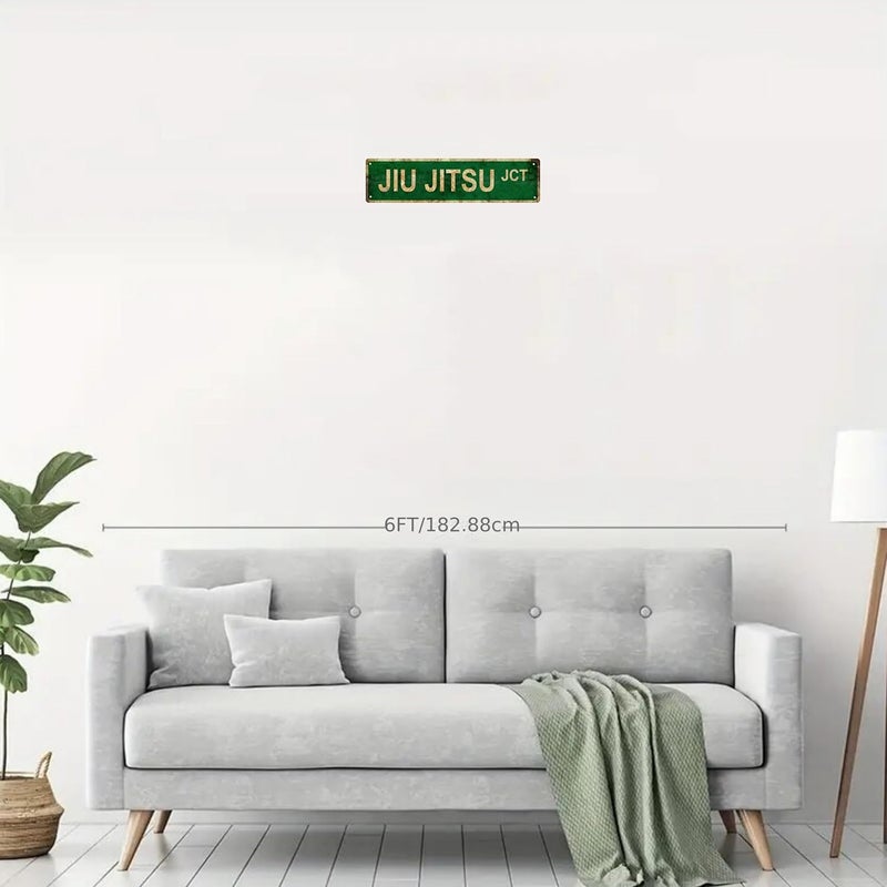 Aeontinity JIU JITSU Judo Sports Vintage Metal Tin Street Sign Bar Cafe Garage Cave Home Room Wall Bathroom Farmhouse Garden Porch Patio Decor, 16 x 4 Inch - Image 3